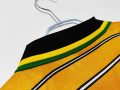 1998 South Africa Home Retro Soccer Jersey Yellow Black Green - Image 4