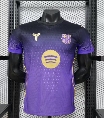 26/27 Barcelona Kobe Bryant Special Edition Soccer Jersey - Purple Gold